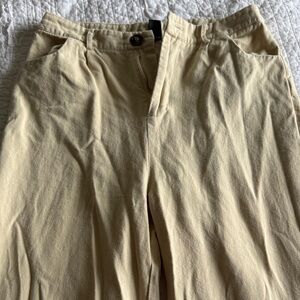 women’s wide leg Classic Khaki